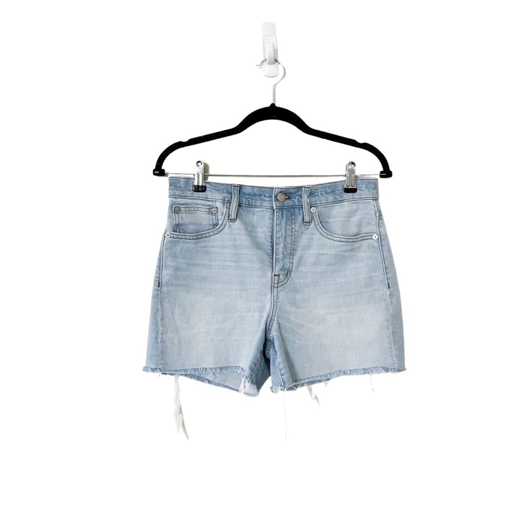 MADEWELL The High RIse Denim Shorts Light Wash Size 26 - Picture 2 of 8